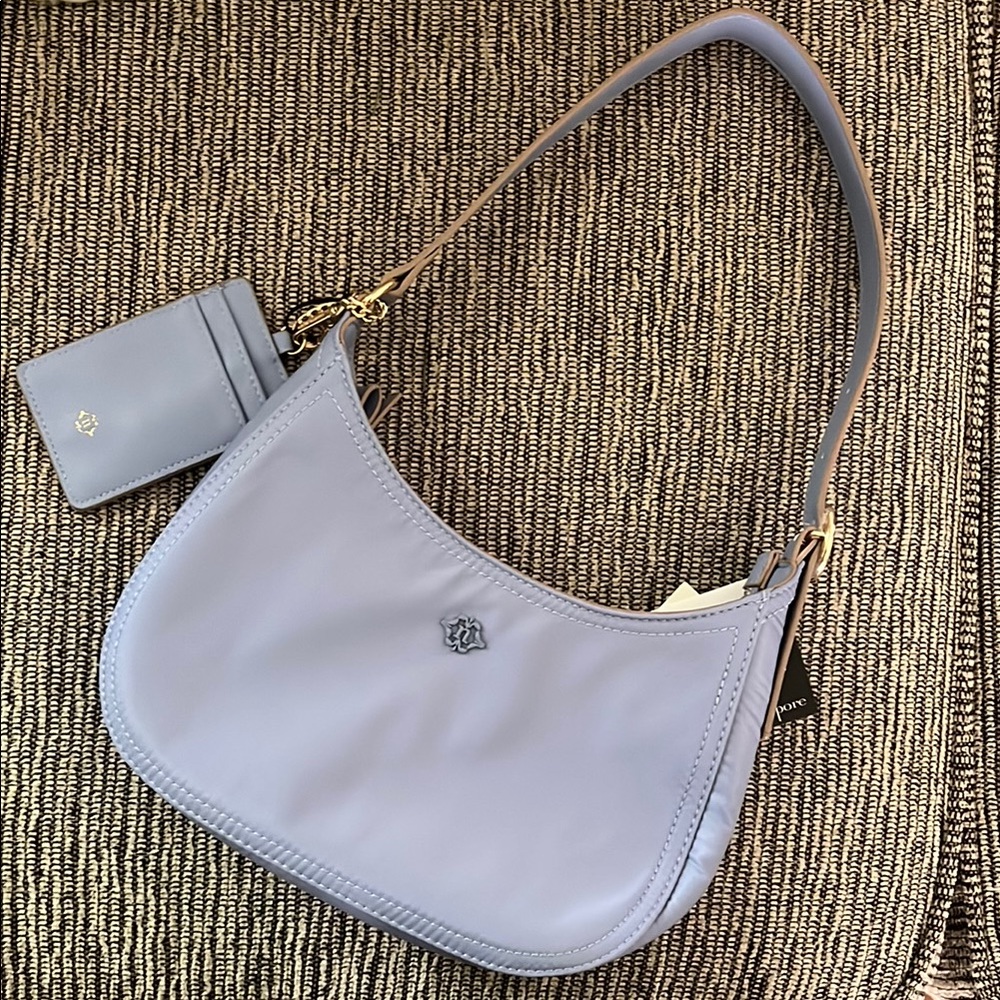 Nanette Lepore Light Blue Shoulder Bag with Cardholder